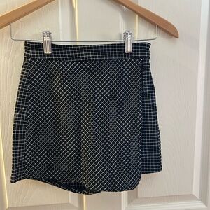 Garage Checkered Black and White Mini Skort